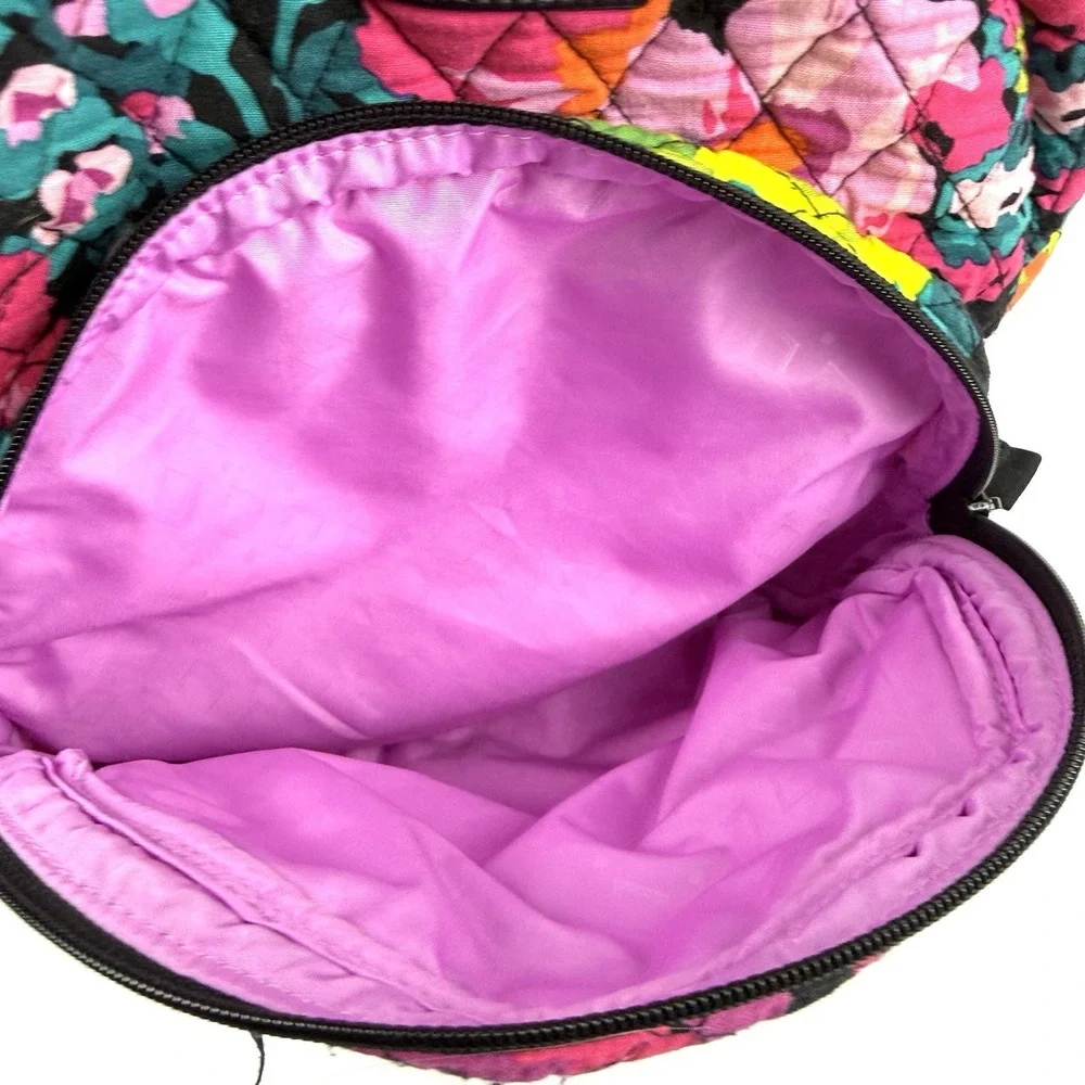 Vera Bradley Hilo Meadow Essential Backpack Small Floral Quilted Bag Used Once